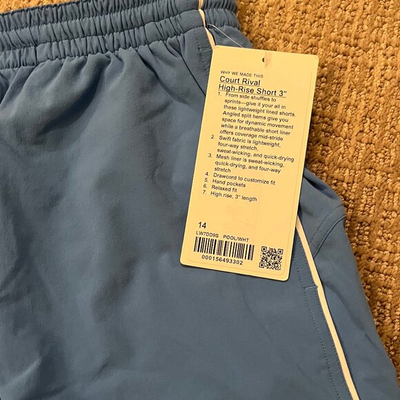 lululemon Court Rival Short HR Short 3" - Picture 3 of 7
